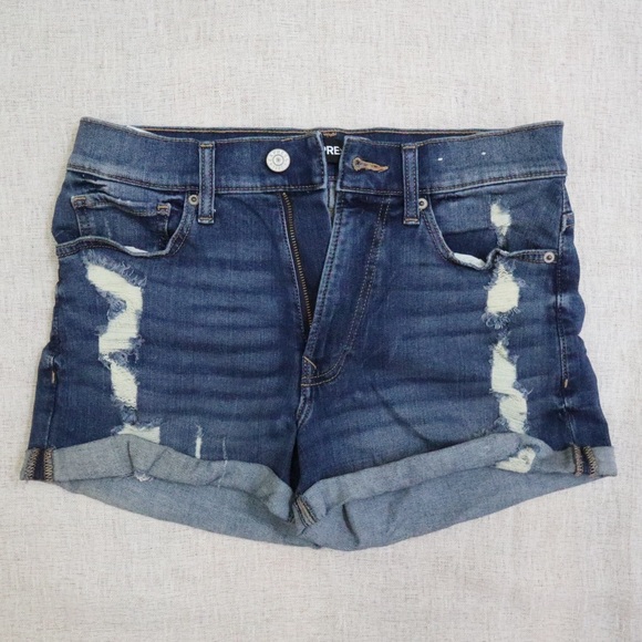 Express Pants - Express High Rise Stretch Shortie Shorts